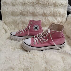 Converse Pink High Top Chuck Taylor Sneakers